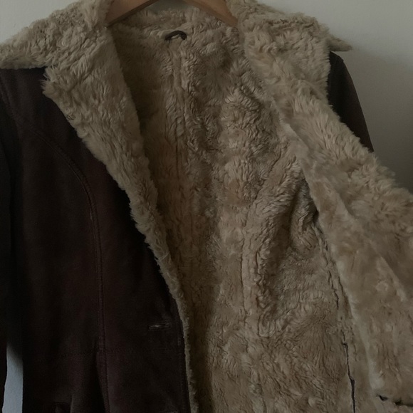 Wilson’s Leather Suede Shearling Coat - Picture 4 of 4